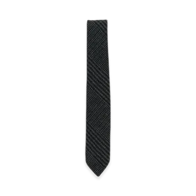 Hender Scheme Tweed Necktie "Dark Brown"
