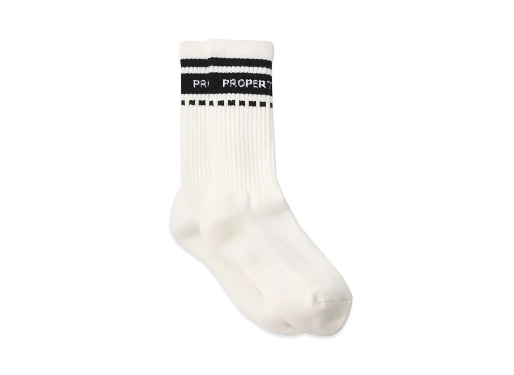 Yohji Yamamoto Y's COTTON JQ SPORTY SOCKS "White"