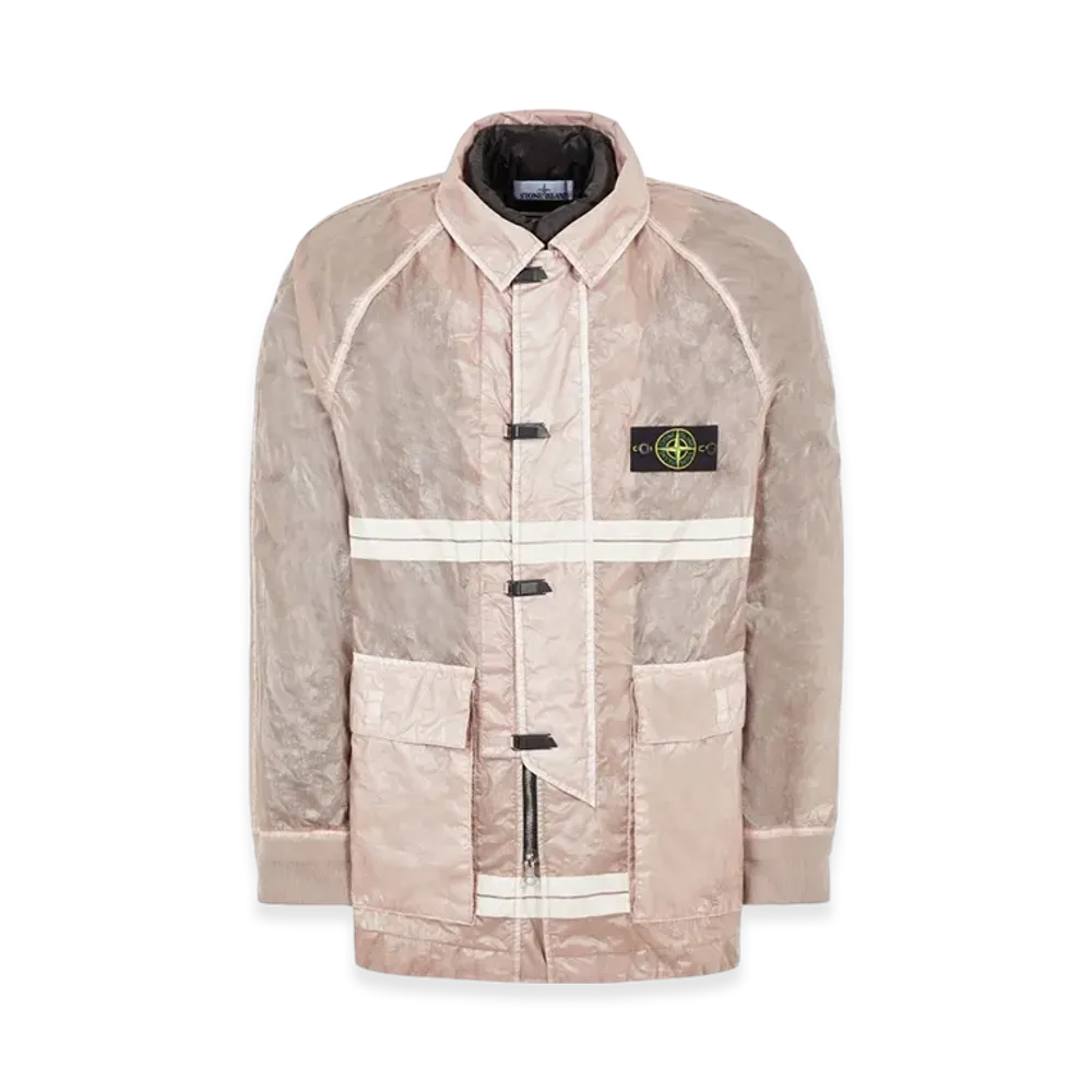 Stone Island 444Q2 Microfelt with Ripstop Cover 82/22 Edition Jacket - 22FW "Rose Quartz"