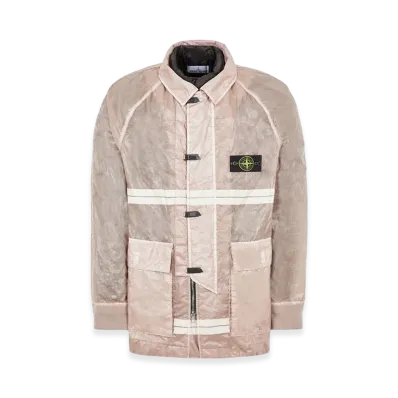 Stone Island 444Q2 Microfelt with Ripstop Cover 82/22 Edition Jacket - 22FW "Rose Quartz"