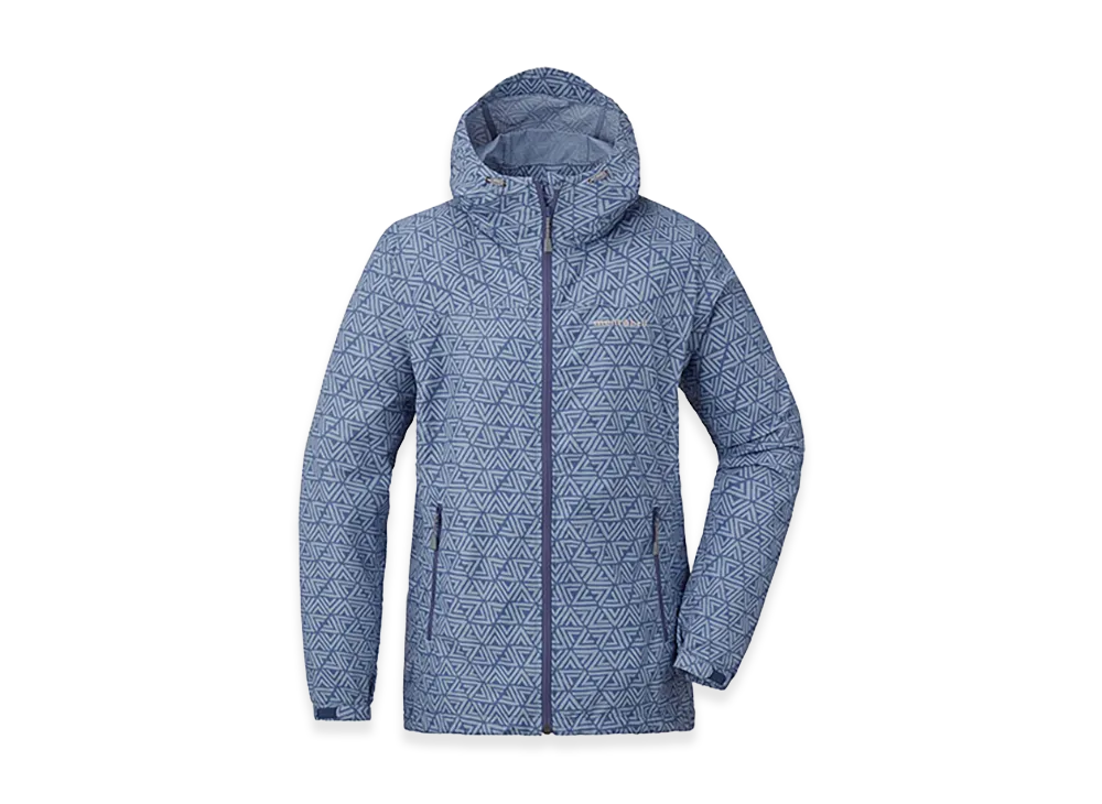 mont-bell Women's O.D. Print Parka "Blue"