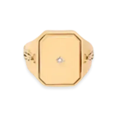 Maison Margiela Enamel Signet Ring "Gold"
