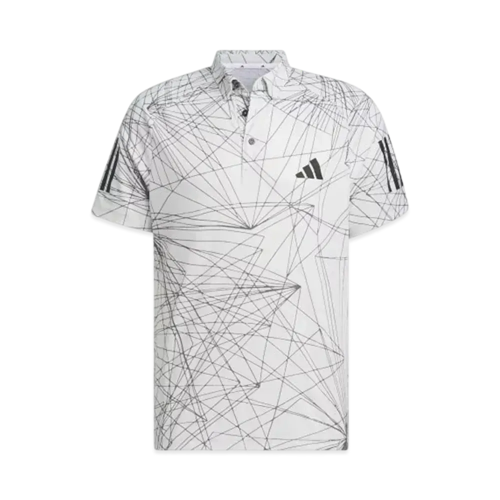 adidas Ray Beam Print Dry Polo "White"