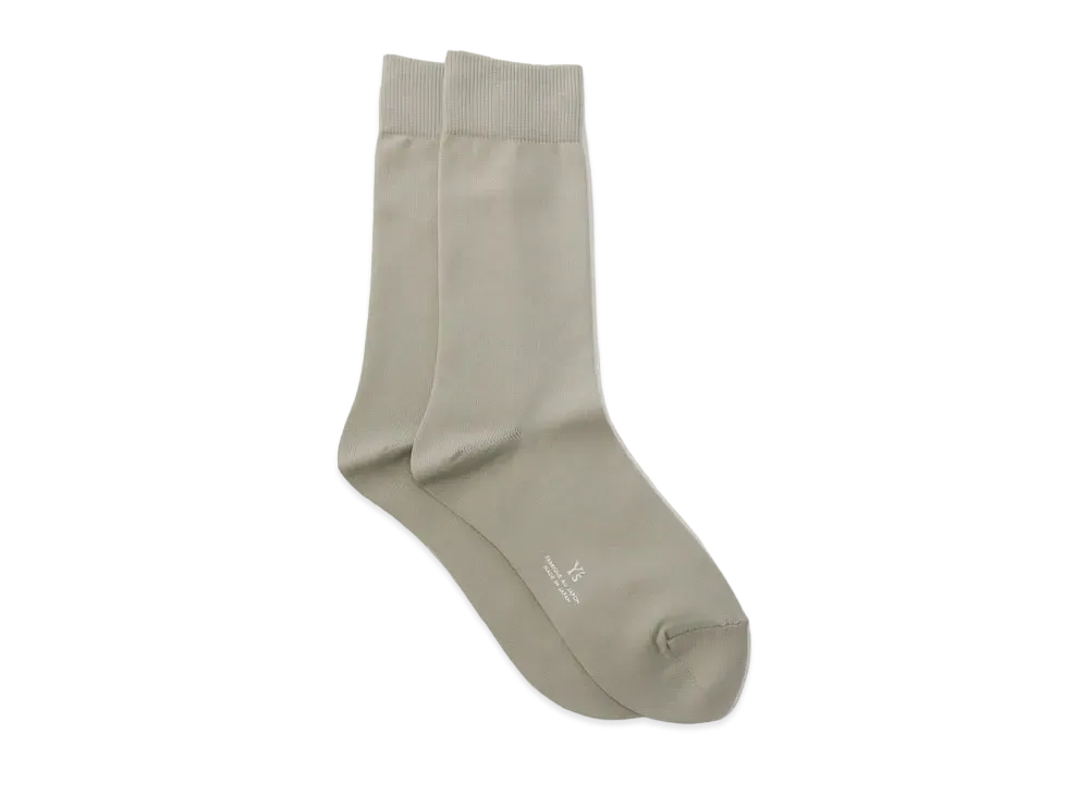 Yohji Yamamoto Y's NY PLAIN STITCH CLASSIC SOCKS "Light Grey"