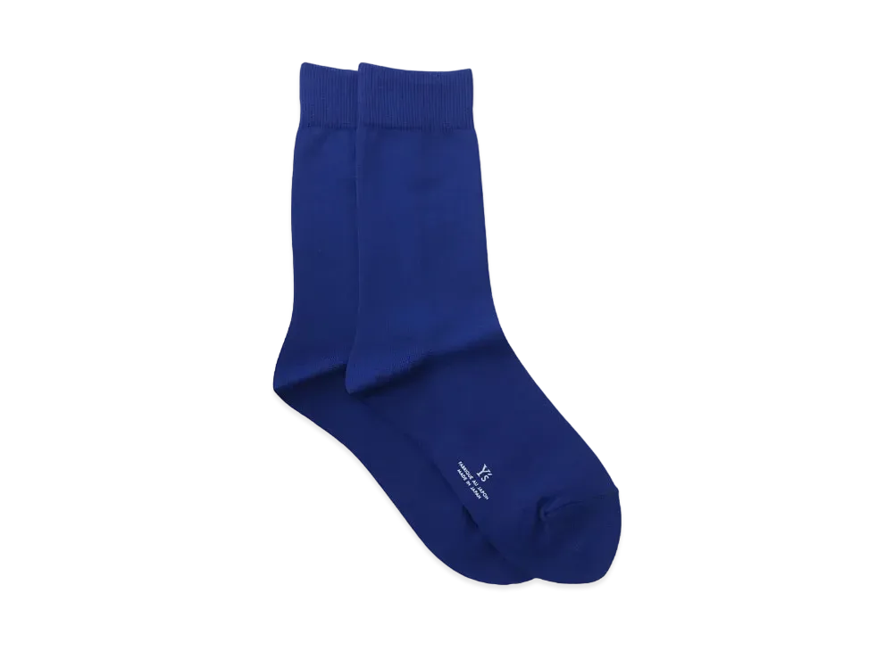 Yohji Yamamoto Y's NY PLAIN STITCH CLASSIC SOCKS "Blue"