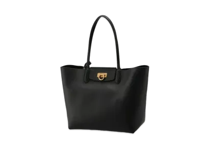 Salvatore Ferragamo Gancini Tote Bag (S) "Black"