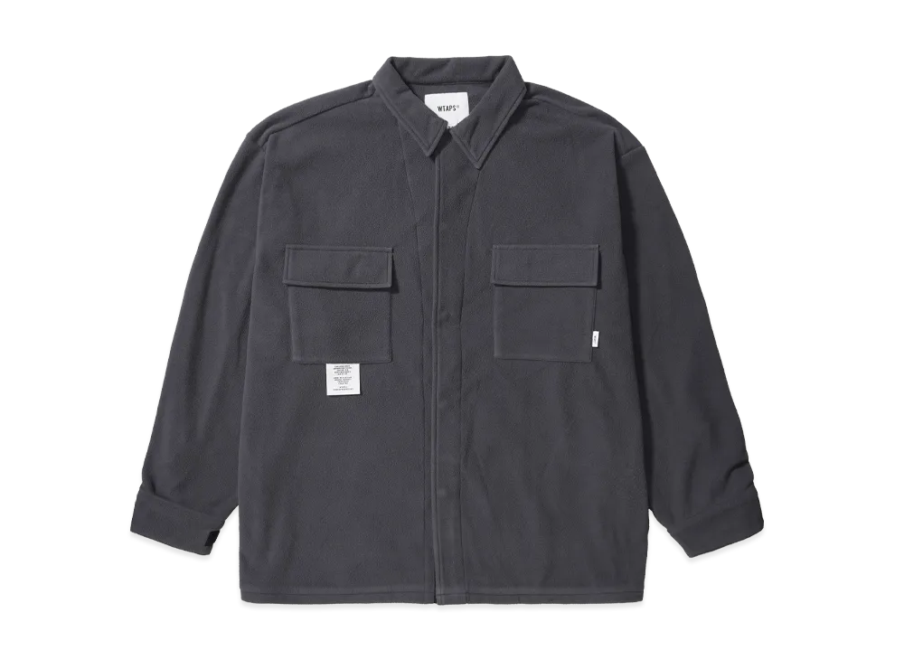 WTAPS OBJ / LS / Poly. Fleece "Charcoal"