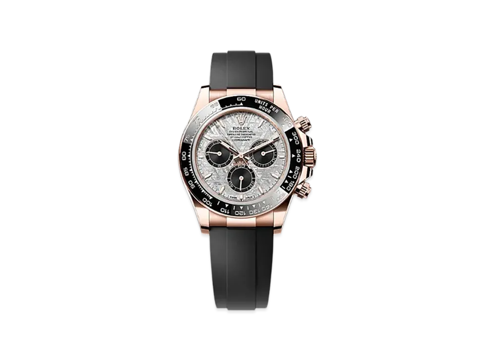 ROLEX Cosmograph Daytona 40mm Everose Gold 126515LN "Meteorite/Black"