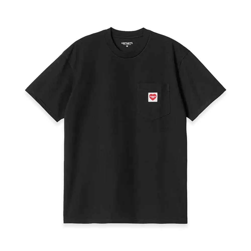 Carhartt WIP S/S Pocket Heart T-Shirt "Black/Red"