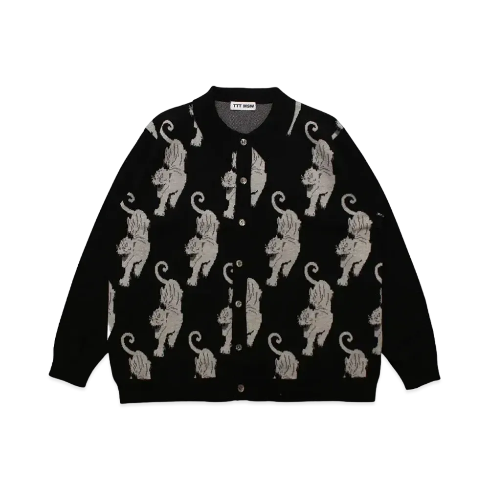 TTT MSW Panther Knit Cardigan "Black"