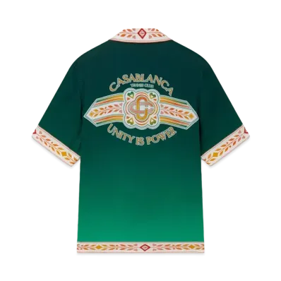 Casablanca Unity Is Power Silk Shirt "Multi"