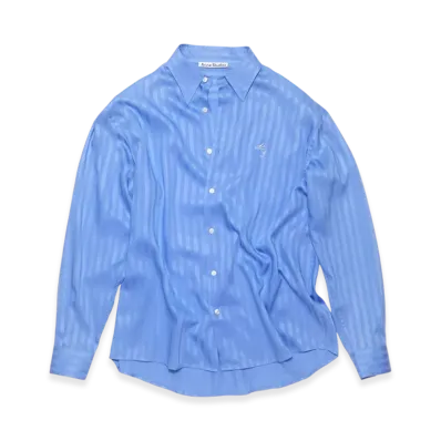 Acne Studios Button-Up Stripe Shirt "Cornflower Blue"