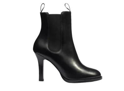 J.M.Weston Women's Heel Chelsea Boot #929 D "Black" 14F9EYH92956 Half Rubber Leather Sole