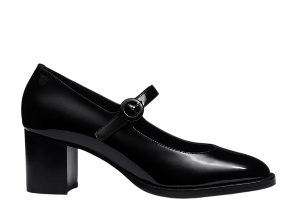 J.M.Weston Women's 5.5Cm Heeled Mary Jane #966 "Black Patent Calf"