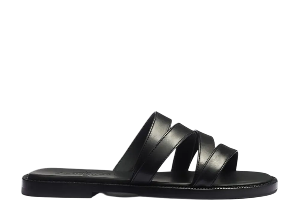 J.M.Weston Women's Double V Mule #951 "Black Soft Calf"