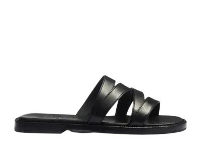 J.M.Weston Women's Double V Mule #951 "Black Soft Calf"
