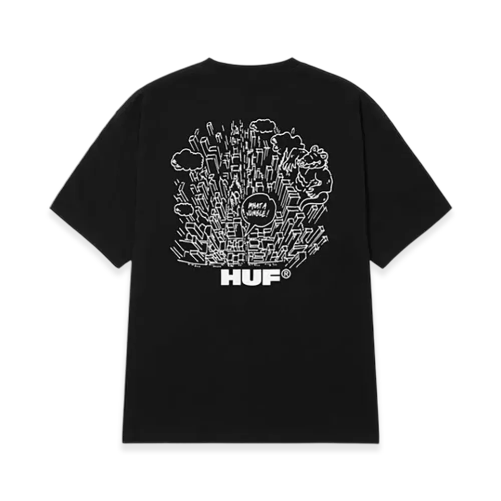 HUF What A Jungle Tee "Black"
