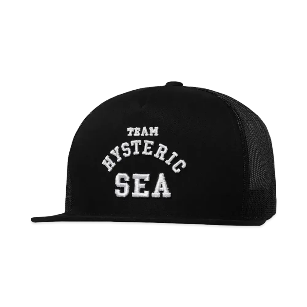WIND AND SEA x HYSTERIC GLAMOUR Mesh Cap "Black"