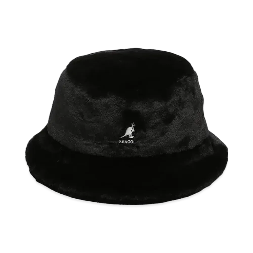Kangol Faux Fur Bucket "Solid Black"