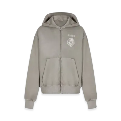 VERDY x NOICE Dyed Zip Hoodie "Light Gray"