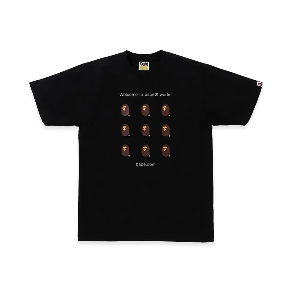 A BATHING APE Bape.Com Tee "Black"