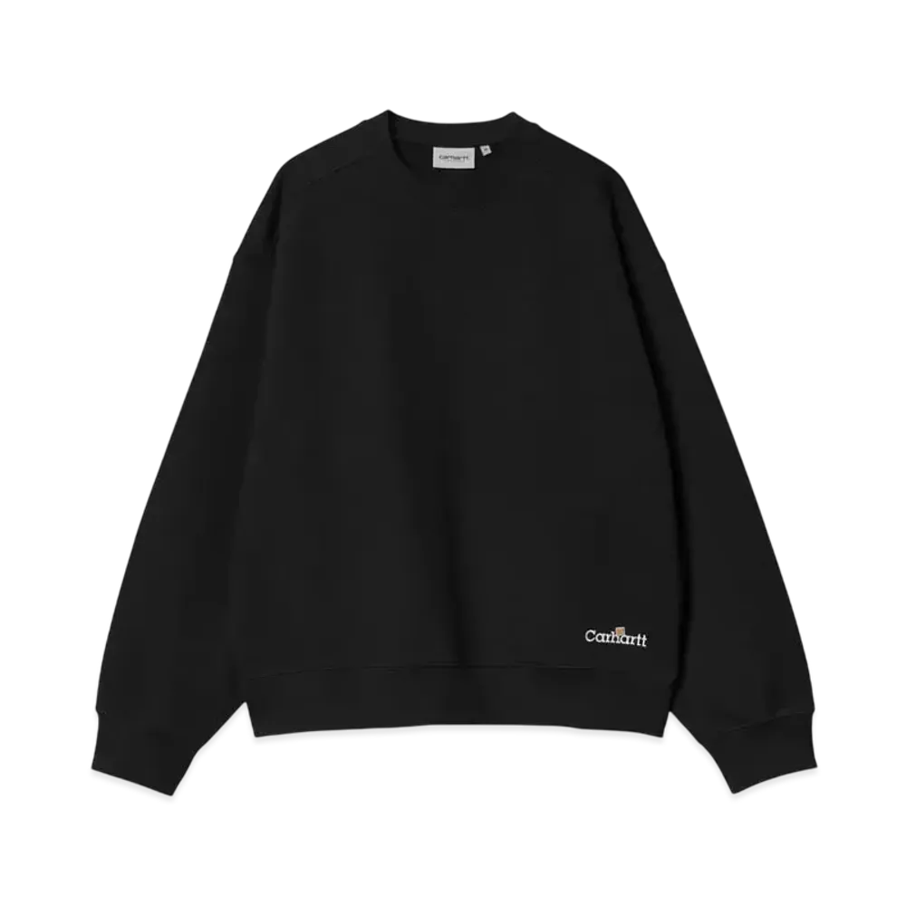 Carhartt WIP Label Script Sweat "Black"