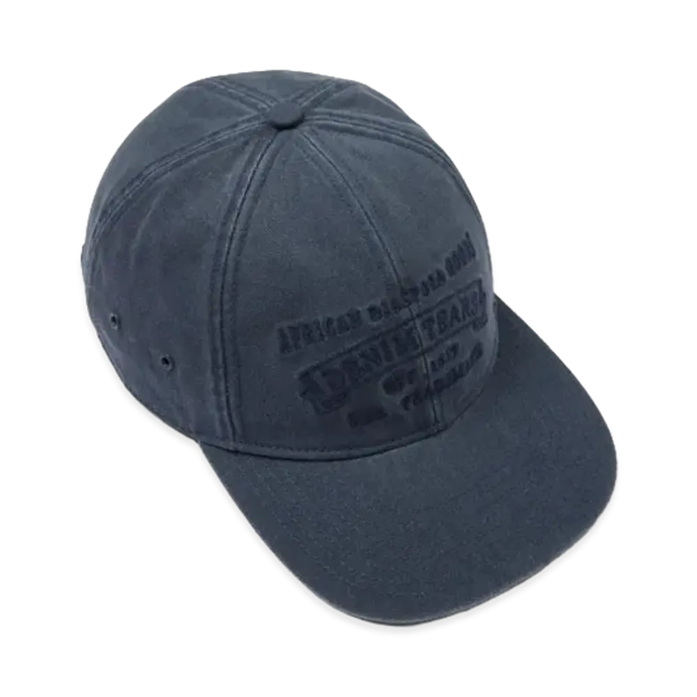 DENIM TEARS Mono ADG Stamp Cap "Blue"