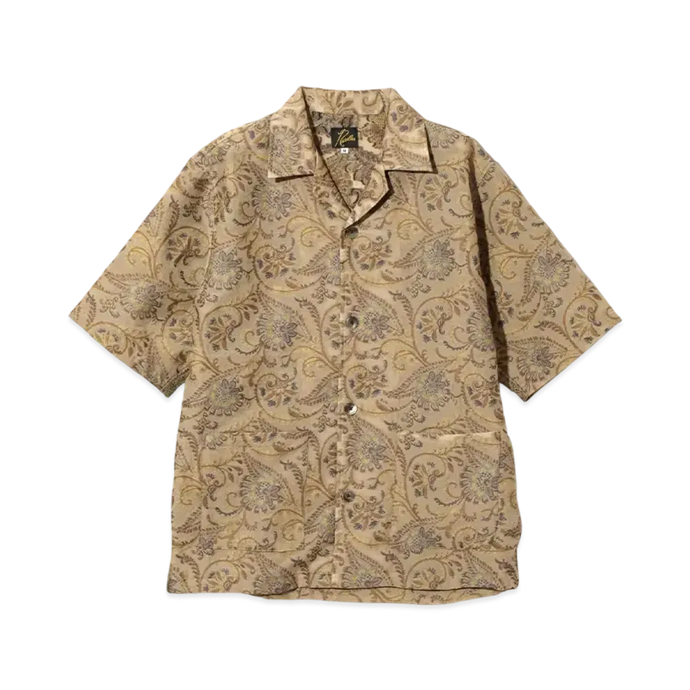 NEEDLES Cabana Shirt - Paisley Jacquard "Brown"