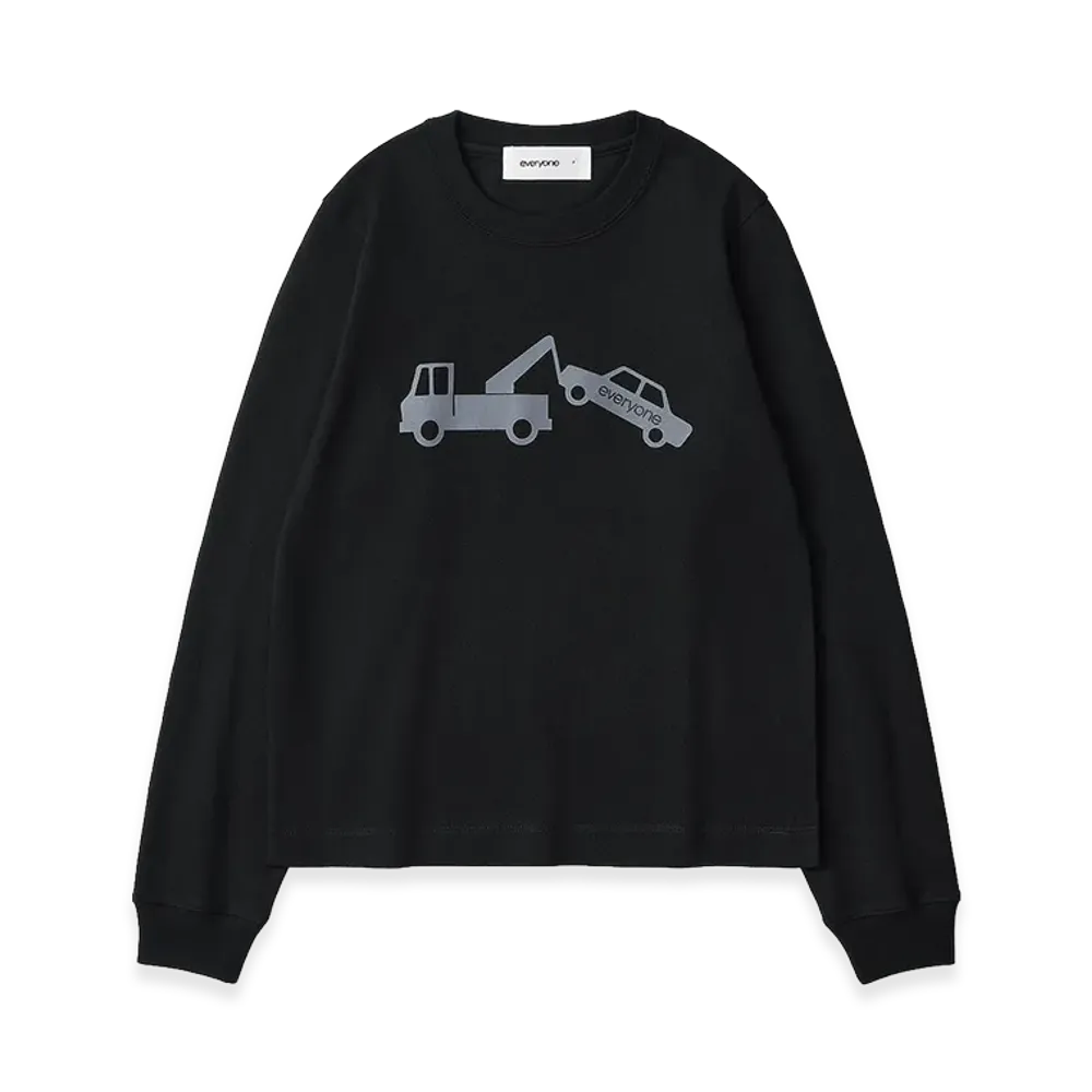everyone Woman's Wrecker Long Sleeve Tee Shirt "Black"