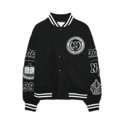Supreme Veritas Varsity Jacket "Black"