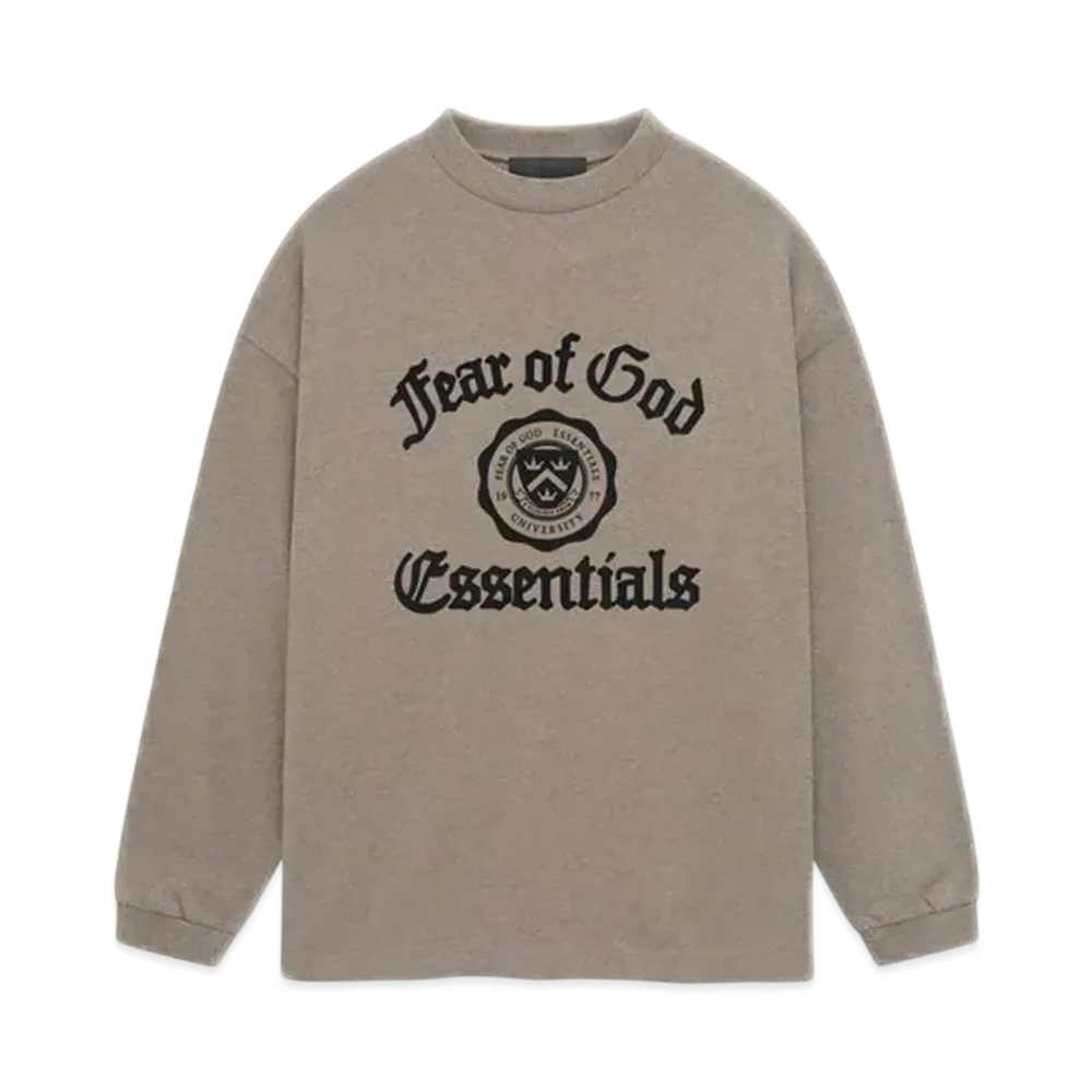 FEAR OF GOD Essentials Heavy Longsleeve Tee "Heather Gray"