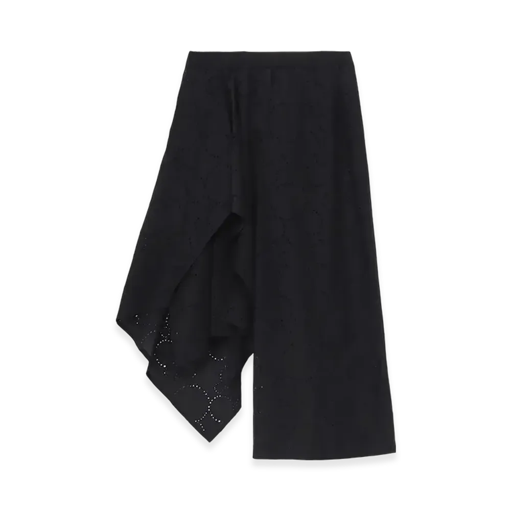 Yohji Yamamoto Lace Asymmetry Pants "Black"