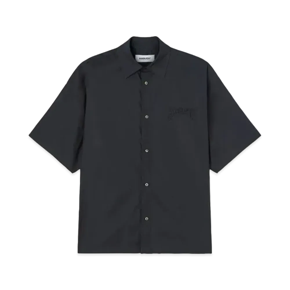 AMBUSH Logo Patch Cotton Shirt "Black"