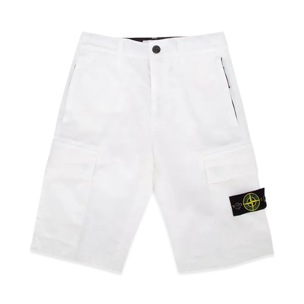 Stone Island Kids Pantalone "White"