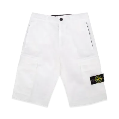 Stone Island Kids Pantalone "White"