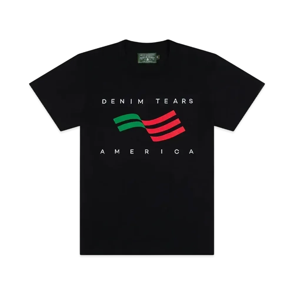 DENIM TEARS America Sportswear Tee "Black"