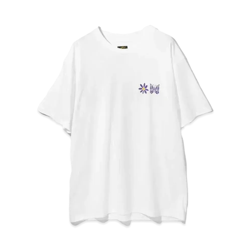 Needles x PURPLE THINGS S/S Crew Neck Tee - Cotton Jersey "White"