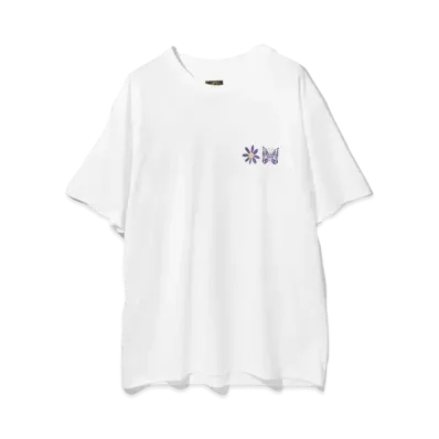 Needles x PURPLE THINGS S/S Crew Neck Tee - Cotton Jersey "White"