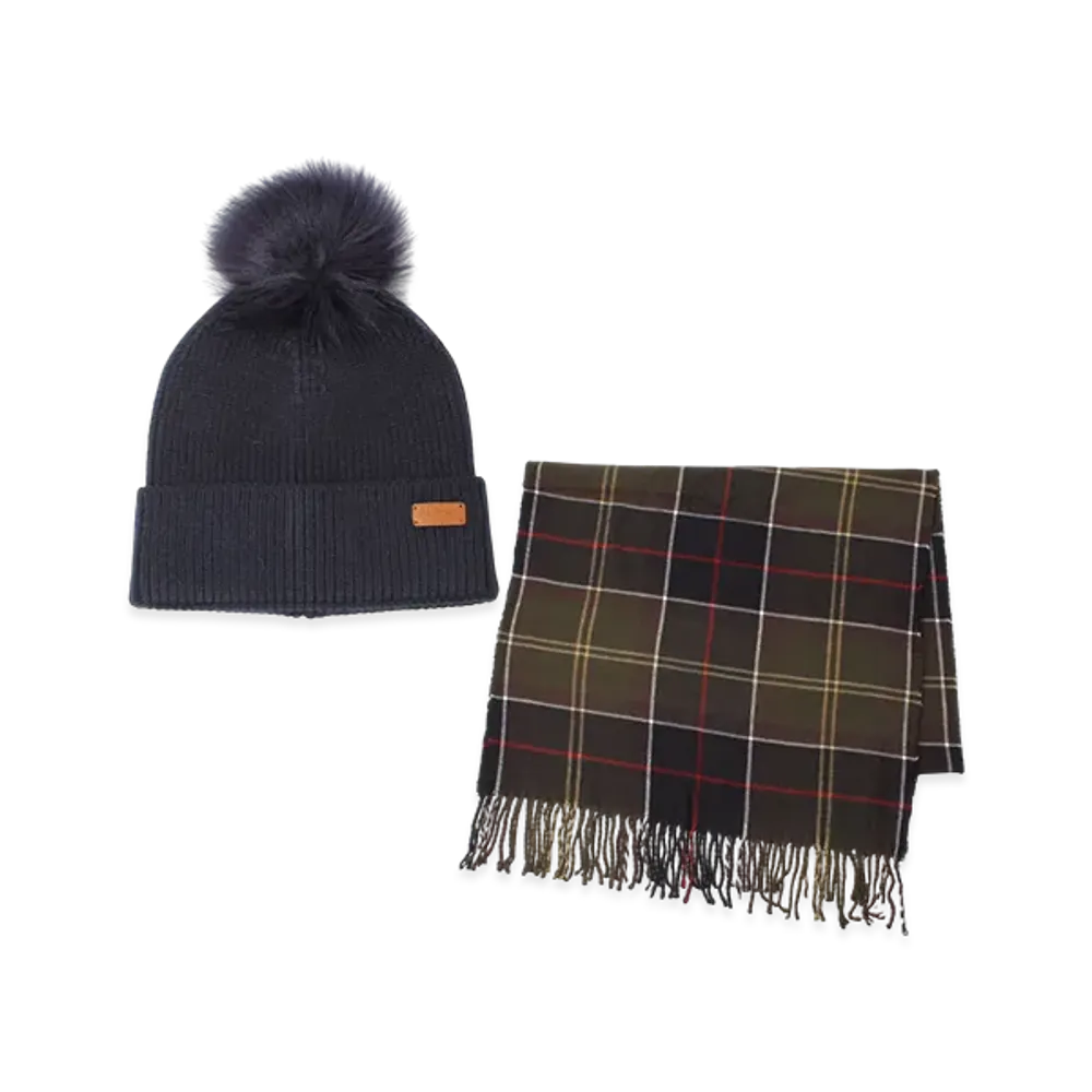 Barbour Beanie&Scarf Gift Set "Classic"