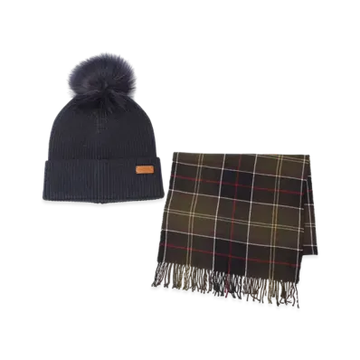 Barbour Beanie&Scarf Gift Set "Classic"