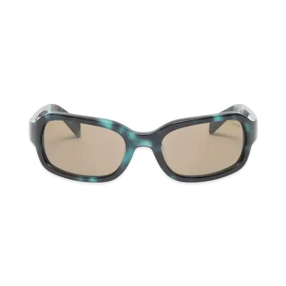 Stussy Rome Sunglasses "Green Tortoise/Olive Lens" (FA24)