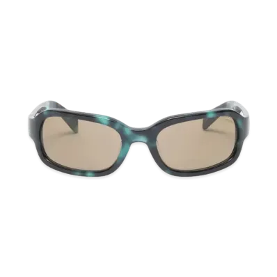 Stussy Rome Sunglasses "Green Tortoise/Olive Lens" (FA24)