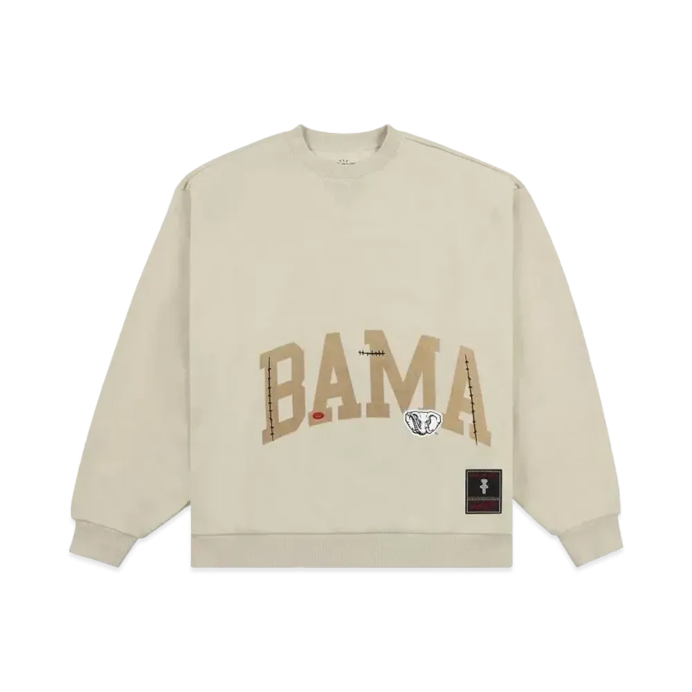Travis Scott x M&N x University Of Alabama Crewneck "Ivory"