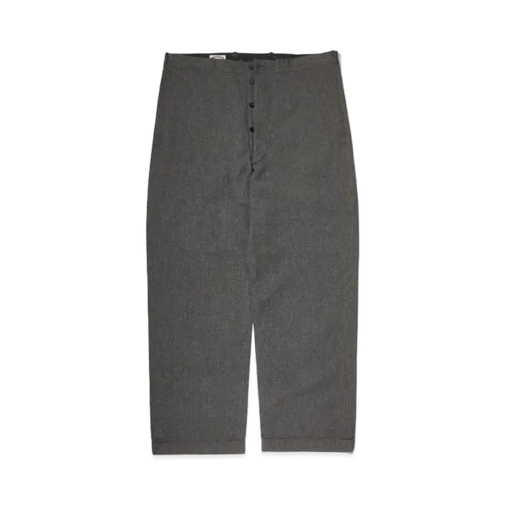 THE REAL McCOY'S Salt And Pepper Chambray Atlier Trousers "Salt Pepper"