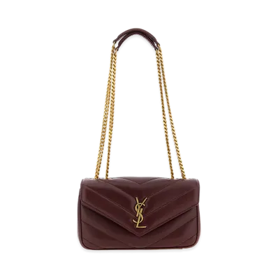 Saint Laurent Women's Loulou Shoulder Bag "Bordeaux"