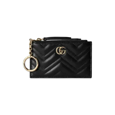 GUCCI GG Marmont Zip Key Case "Black"