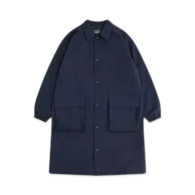 COMME des GARCONS HOMME Cotton Nylon Typewriter Coats "Navy"