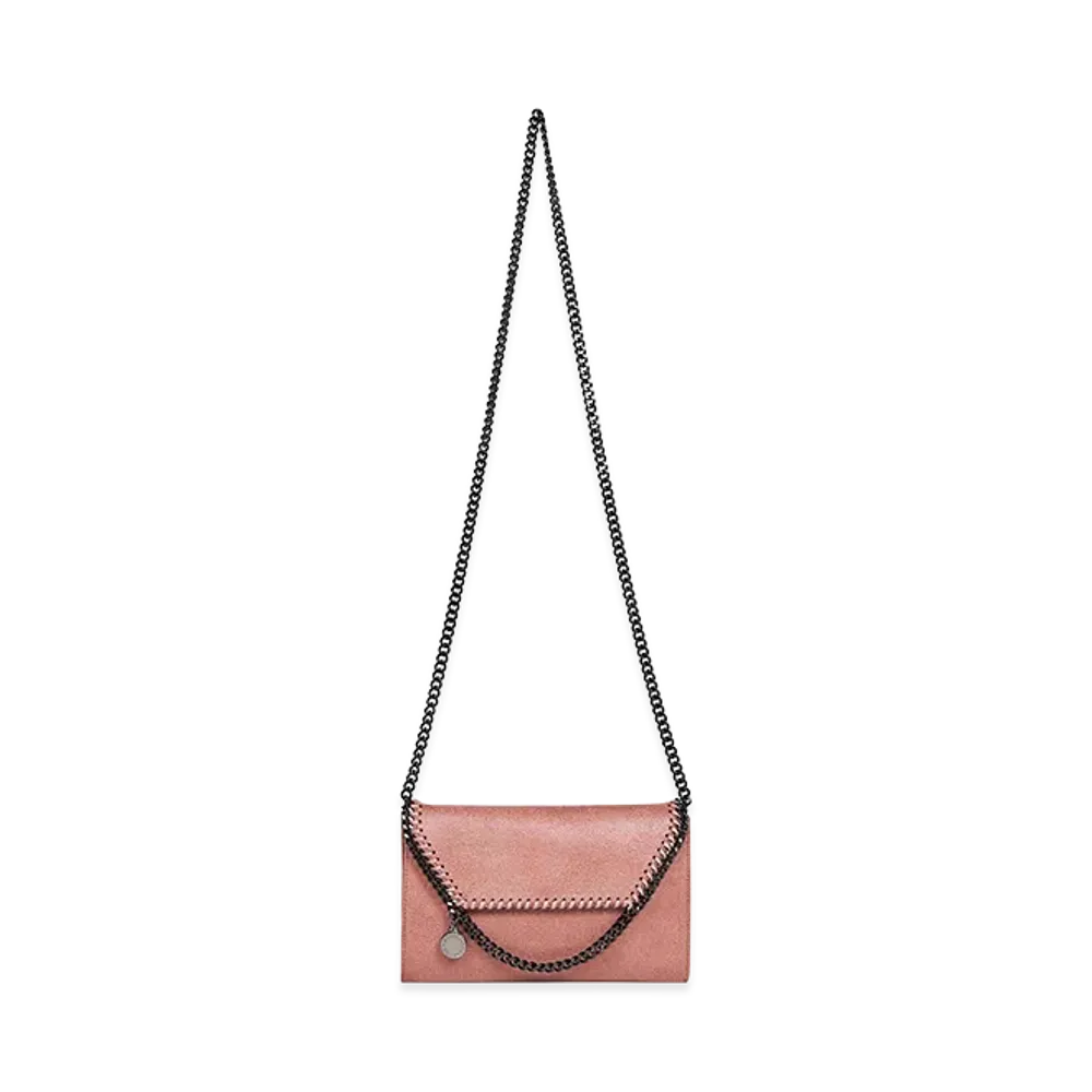 STELLA McCARTNEY Women's Shaggy Deer Falabella Shoulder Bag "Antiqued Pink"