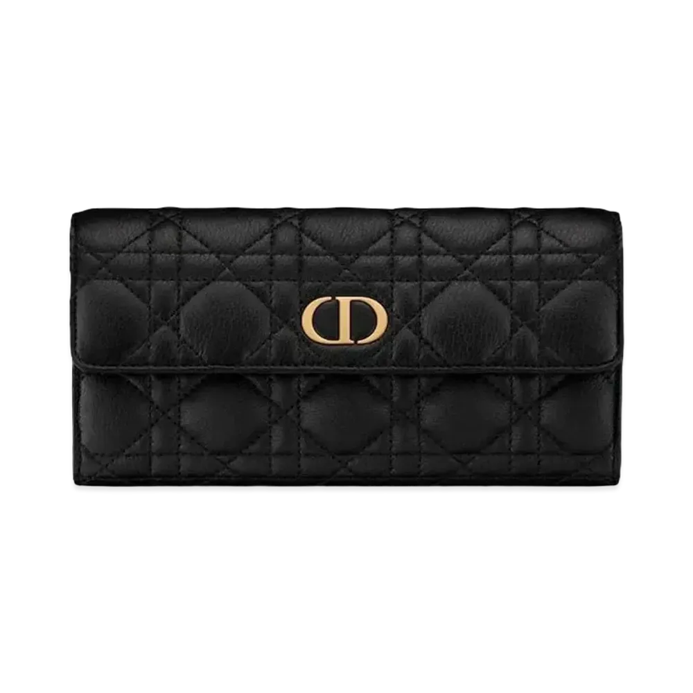 Dior Dior Caro Wallet "Black"