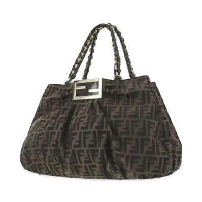 FENDI Zucca Shoulder Bag "Brown"